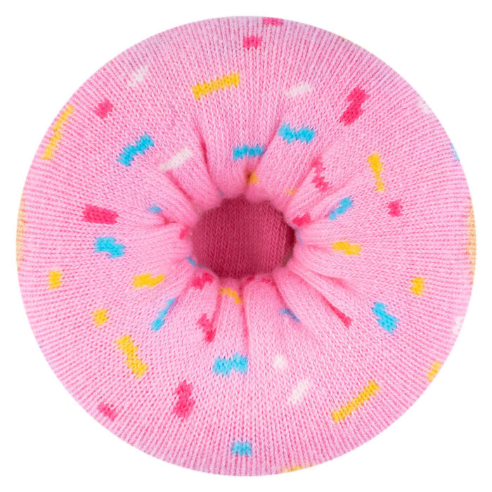 Śmieszne skarpetki damskie DONUT różowe - obrazek 3
