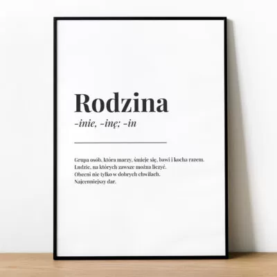 Plakat DEFINICJA RODZINY