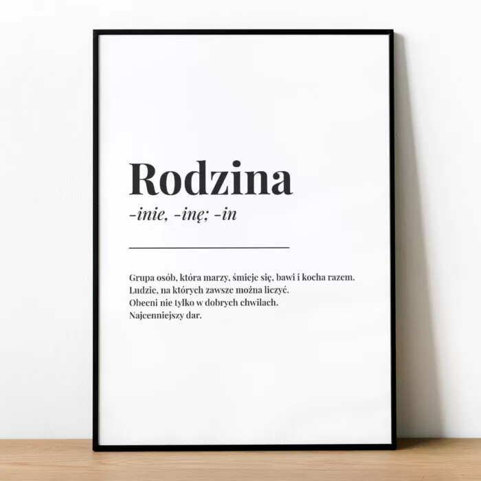 Plakat DEFINICJA RODZINY