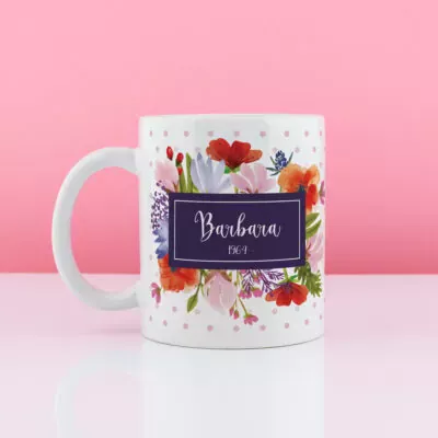 Kubek personalizowany KROPKI - Prezent dla babci