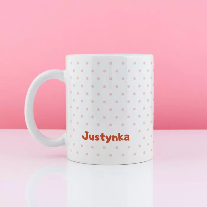 Kubek personalizowany ZAJĄCZEK Dziewczynka - prezent dla dziewczynki