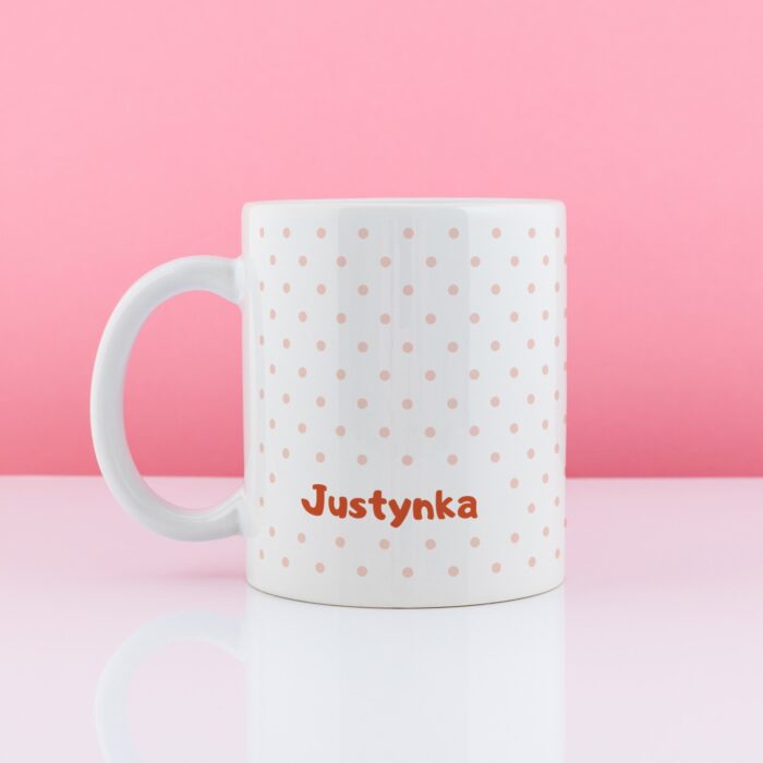 Kubek personalizowany ZAJĄCZEK Dziewczynka - prezent dla dziewczynki