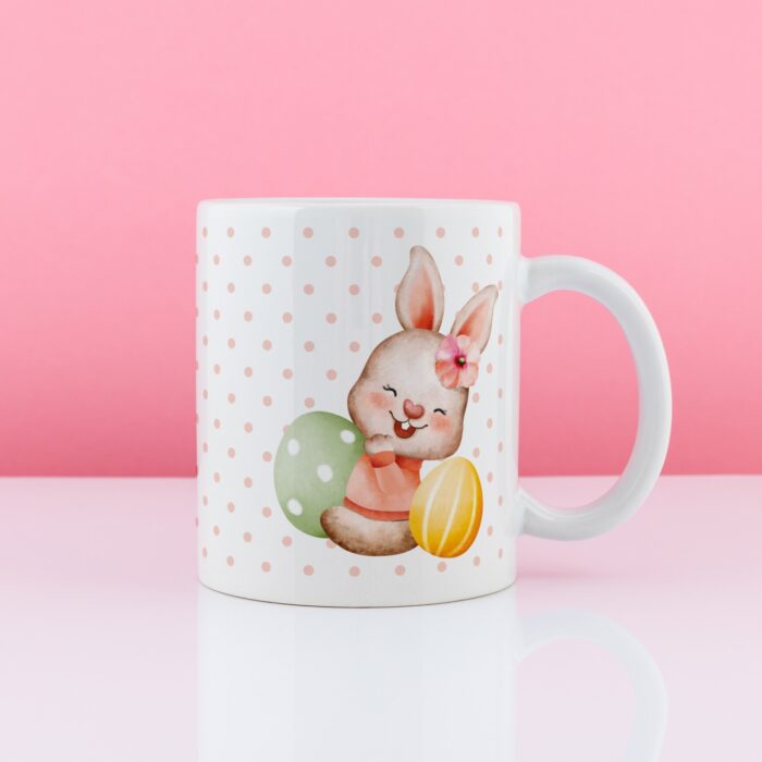 Kubek personalizowany ZAJĄCZEK Dziewczynka - prezent dla dziewczynki