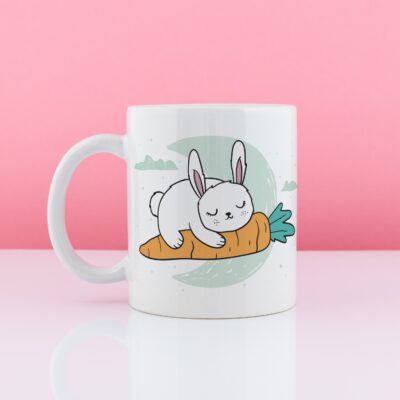 Kubek personalizowany ZAJĄCZEK CIĘ KOCHA - Prezent dla dziewczyny