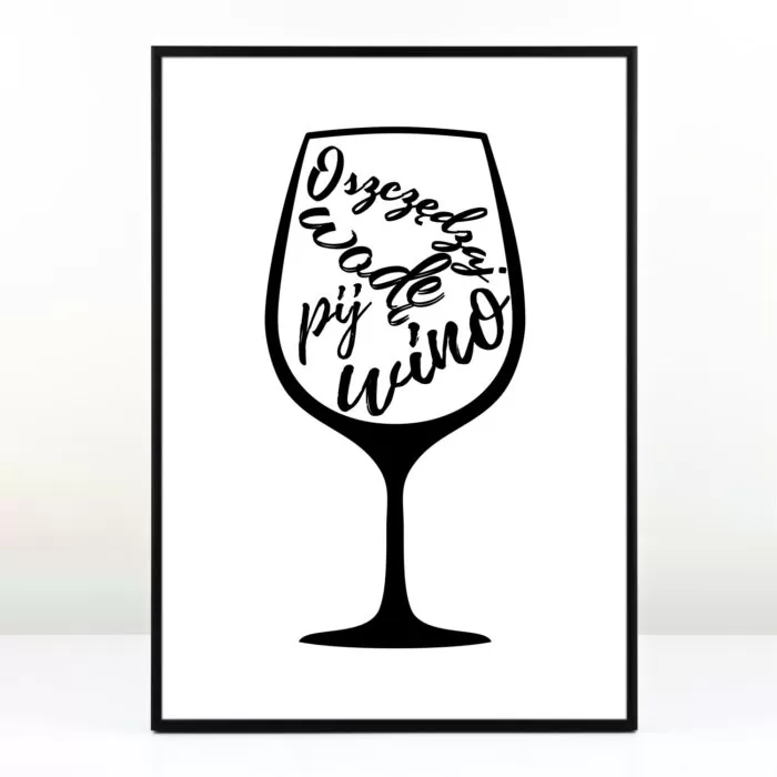 Plakat dla dziewczyny - Oszczędzaj wodę