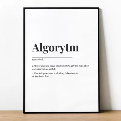 Plakat DEFINICJA ALGORYTMU