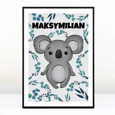 Personalizowany plakat dla dziecka - Koala