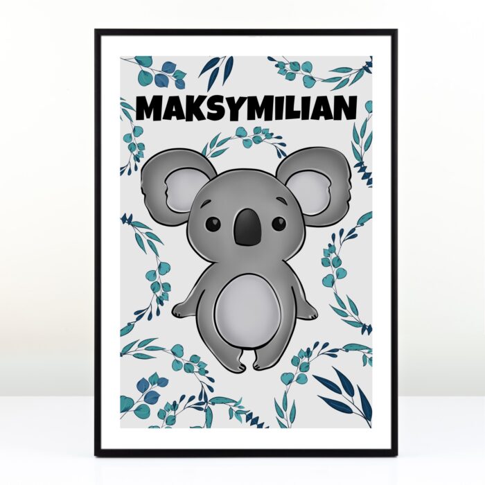 Personalizowany plakat dla dziecka - Koala