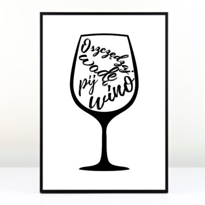 Plakat dla dziewczyny - Oszczędzaj wodę