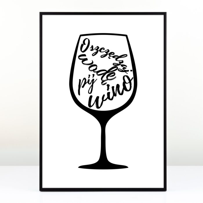 Plakat dla dziewczyny - Oszczędzaj wodę