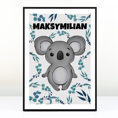 Personalizowany plakat dla dziecka - Koala
