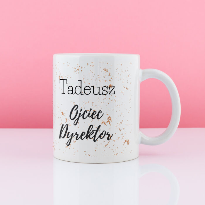 Kubek z nadrukiem prezent dla taty OJCIEC DYREKTOR - obrazek 2