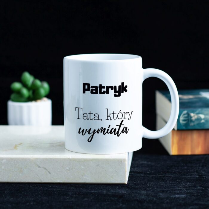 Kubek z nadrukiem TATA WYMIATA - obrazek 2