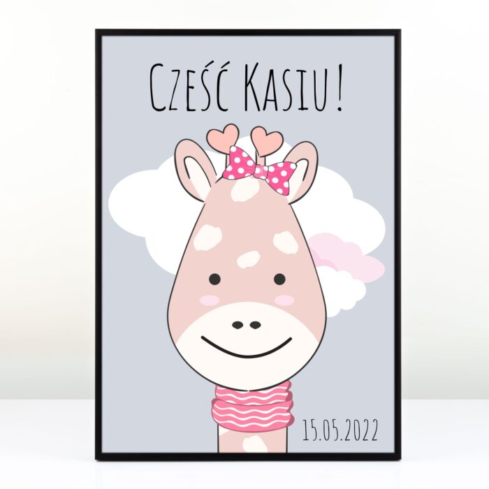 Plakat personalizowany PREZENT DLA DZIEWCZYNKI