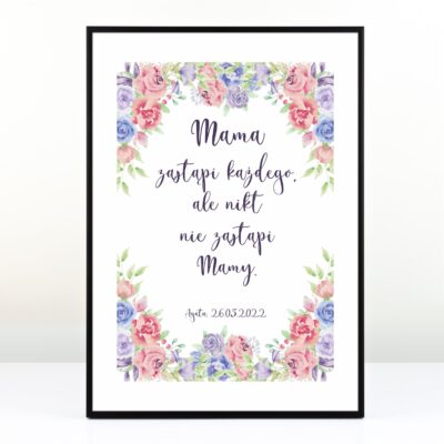 Personalizowany plakat dla mamy - Nikt nie zastąpi mamy