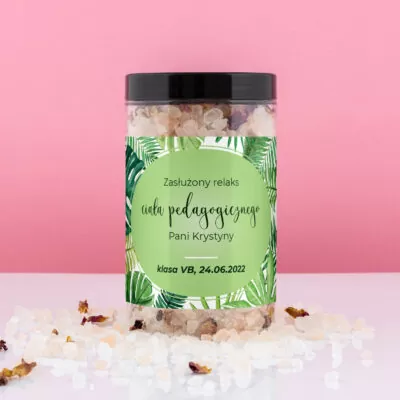 Sól do kąpieli ZASŁUŻONY RELAKS, prezent dla nauczyciela
