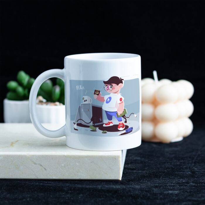 Kubek #SOA: U MNIE DZIAŁA - prezent dla informatyka