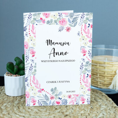 Kartka dla mamy - KWIATY