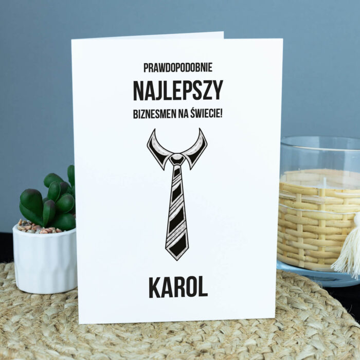 Kartka na urodziny dla BIZNESMENA