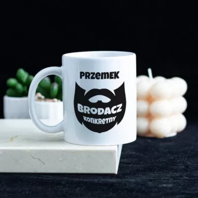 Kubek BRODACZ KONKRETNY (czarny) - prezent dla faceta