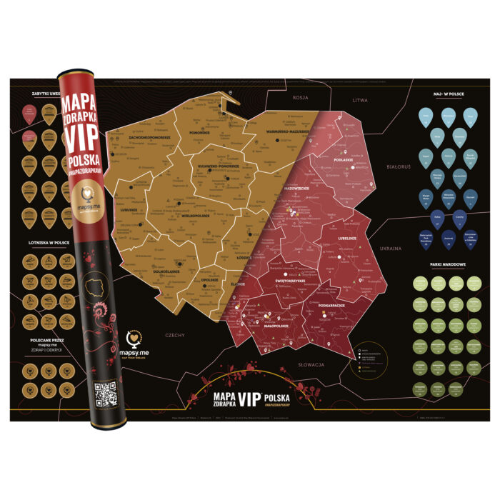 Mapa zdrapka Polska