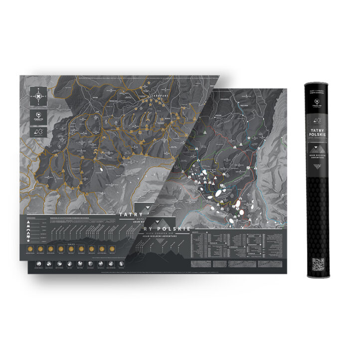 Mapa zdrapka TATRY POLSKIE - obrazek 2