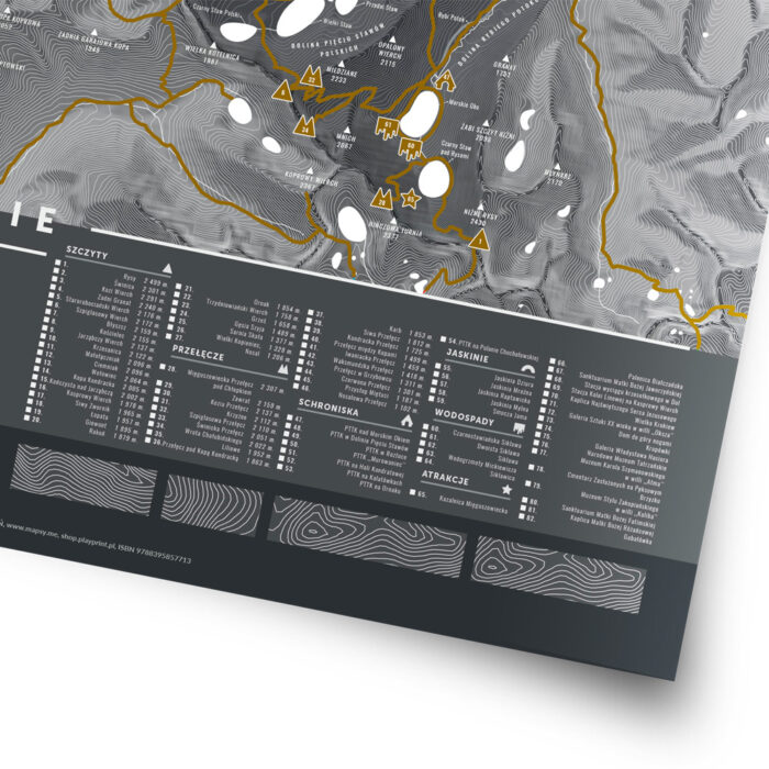 Mapa zdrapka TATRY POLSKIE - obrazek 4