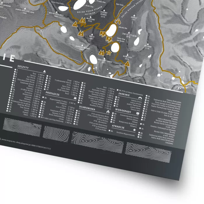 Mapa zdrapka TATRY POLSKIE - obrazek 4