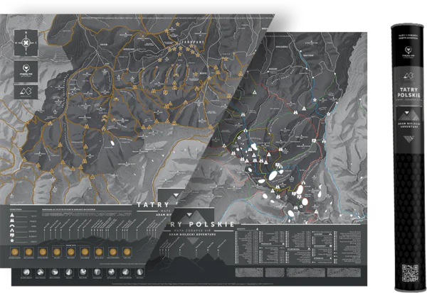 Mapa Tatry i tuba