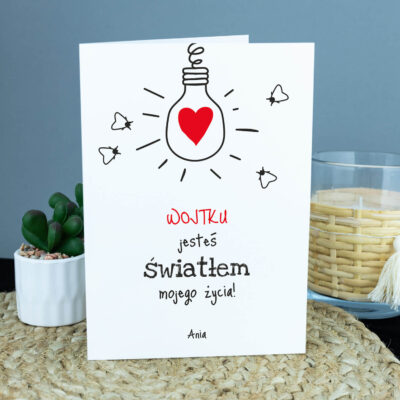 Kartka na urodziny - ŚWIATŁO ŻYCIA