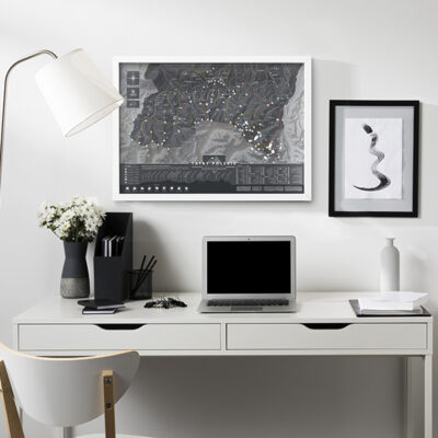 Mapa zdrapka TATRY POLSKIE