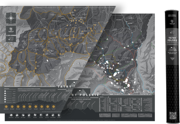 Mapa Tatry i tuba