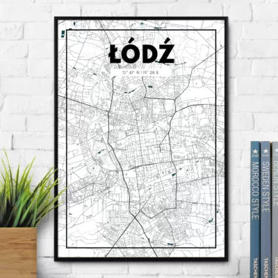 plakat z mapaŁodzi