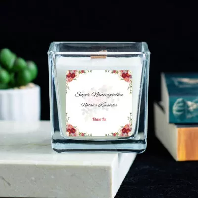 Świeca Super Nauczycielka - prezent na dzień nauczyciela