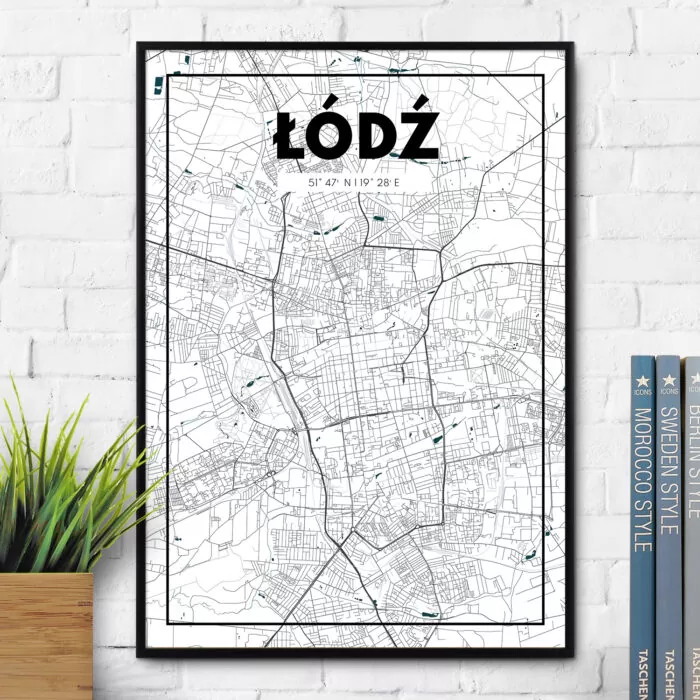 plakat z mapaŁodzi