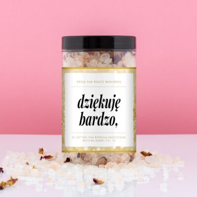 Sól do kapieli w ramach podziękowania.