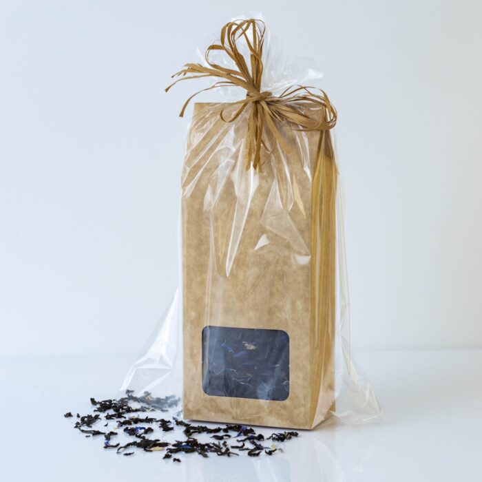 Herbata earl grey z bławatkiem, czarna, sypana.