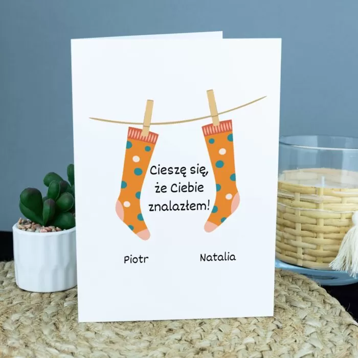 Personalizowana kartka okolicznościowa Dopasowani.