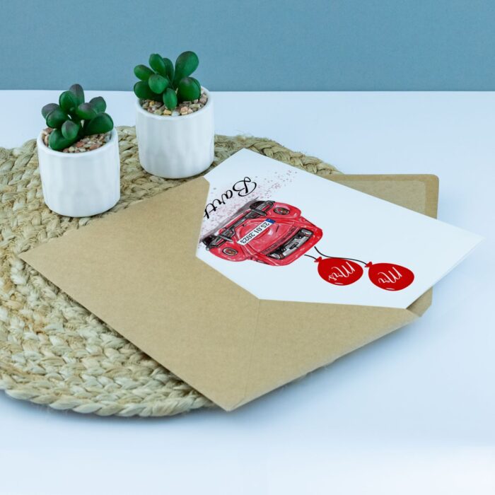 Kartka personalizowana na ślub NOWOŻEŃCY - obrazek 2