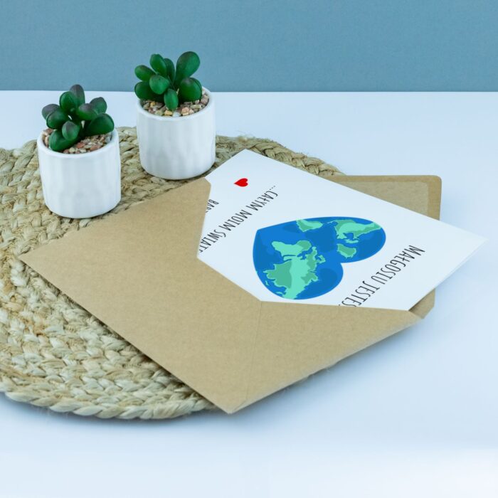 Kartka na walentynki CAŁY ŚWIAT - obrazek 2