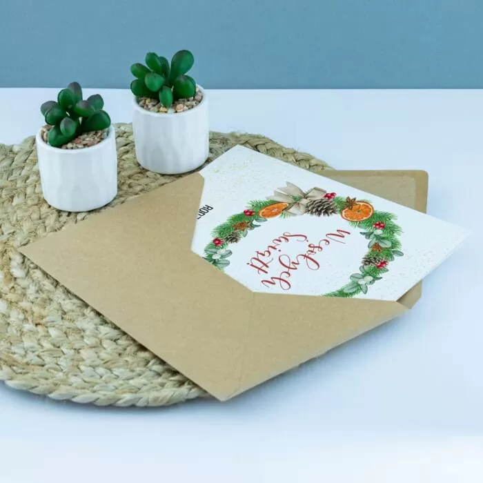 Kartka świąteczna WESOŁYCH ŚWIĄT - obrazek 2