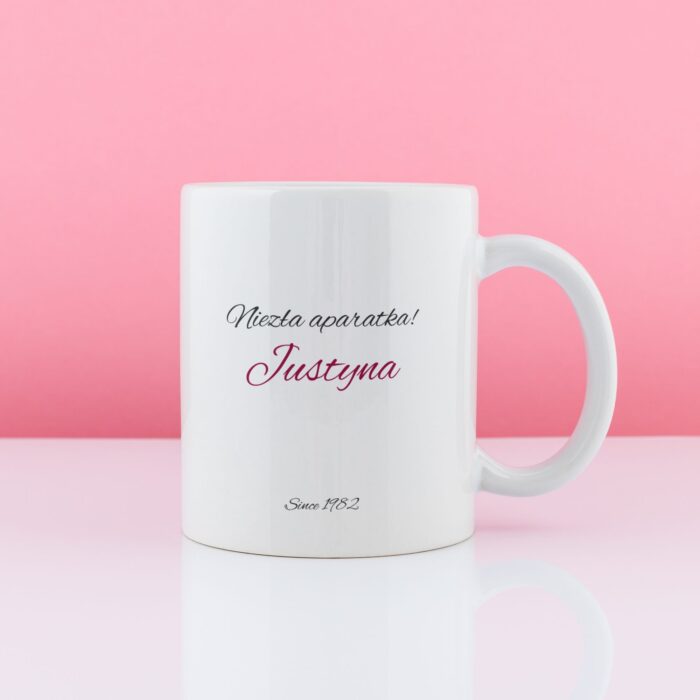 Prezent dla FOTOGRAFKI, kubek NIEZŁA APARATKA - obrazek 2