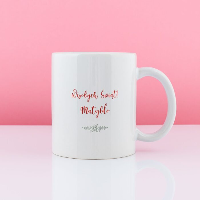 Personalizowany kubek NA ŚWIĘTA DLA NIEJ - obrazek 2
