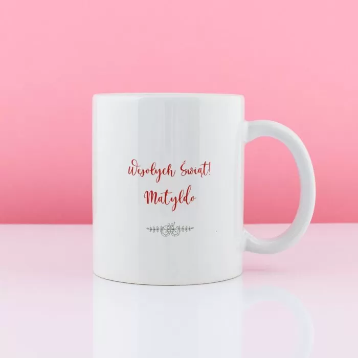 Personalizowany kubek NA ŚWIĘTA DLA NIEJ - obrazek 2