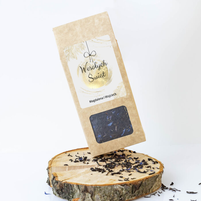 Herbata z bławatkiem, personalizowany prezent na święta.