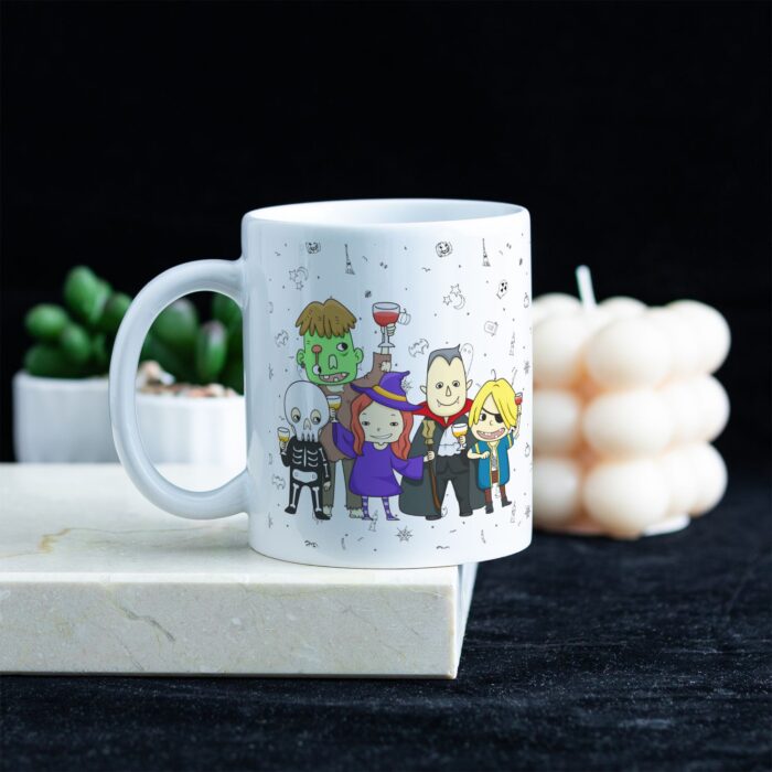 Kubek jako prezent na Halloween, w sam raz na imprezę.