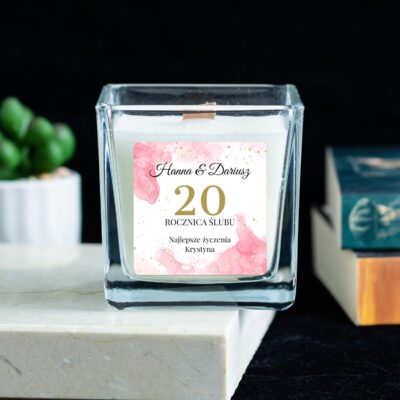 Prezent na rocznicę ślubu, świeca idealna na romantyczne wieczory we dwoje.