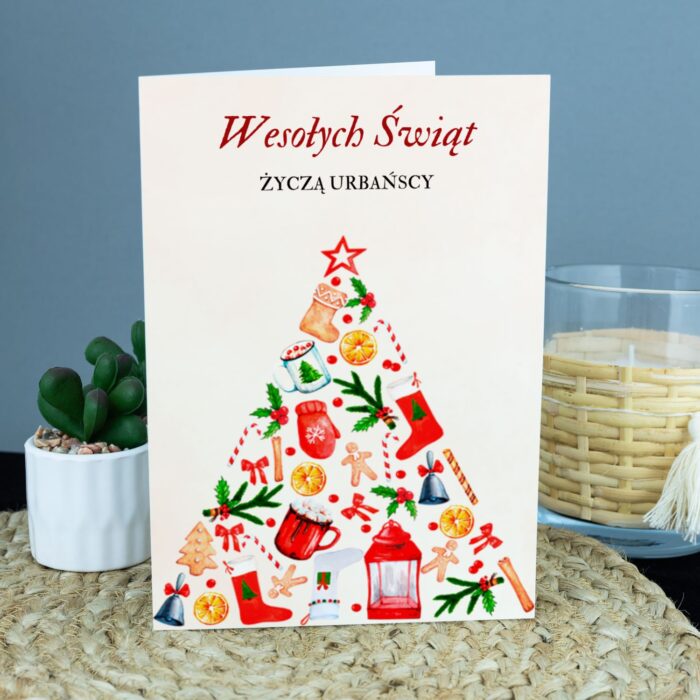 Świąteczna kartka z personalizacją.