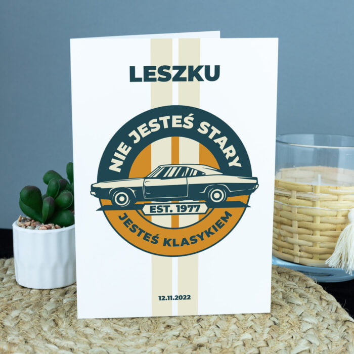 Personalizowana kartka na urodziny dla niego.
