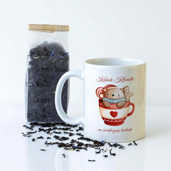 Prezent na święta kubek z herbatą.